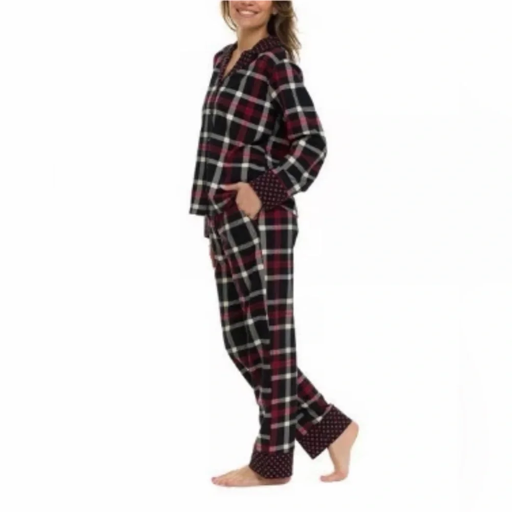 ❤️Vera Bradley Black and Red Women’s Pajama Set .100%Cotton ,Size XL NWT - Picture 3 of 7